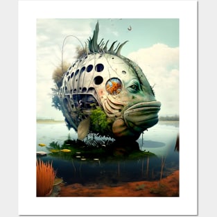 The Armored Angler: The Future of Fish Posters and Art